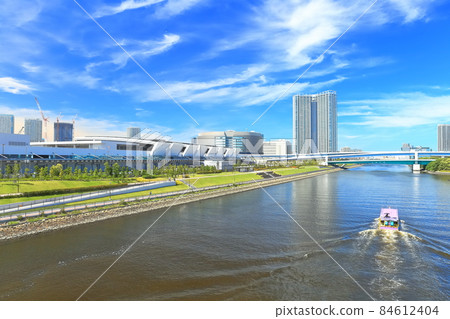 [東京] 晴天下的豐洲市場（中央批發市場） 84612404