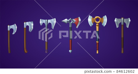 Viking axes for medieval battle game Viking axes for medieval battle game 84612602
