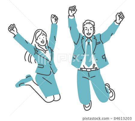 萬歲,身著跳衣的男女 萬歲,身著跳衣的男女 84613203