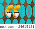 New Year's card 2022 Tension mask 84615121