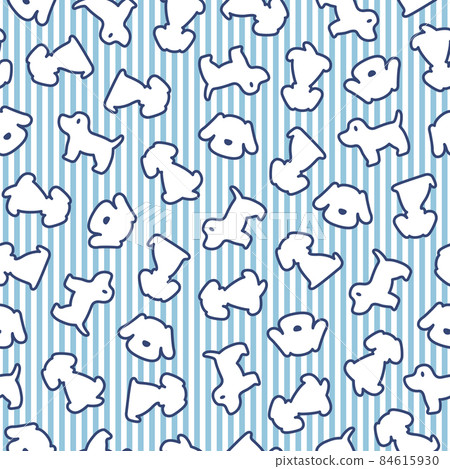 Simple and simple dog pattern, - Stock Illustration [84615930] - PIXTA