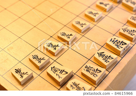 Shogi board and shogi pieces 84615966