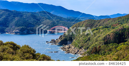 檜島大橋全景[長崎縣南松浦區新上五戶町] 84616425