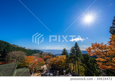 秋天的大山阿夫利神社 84616472
