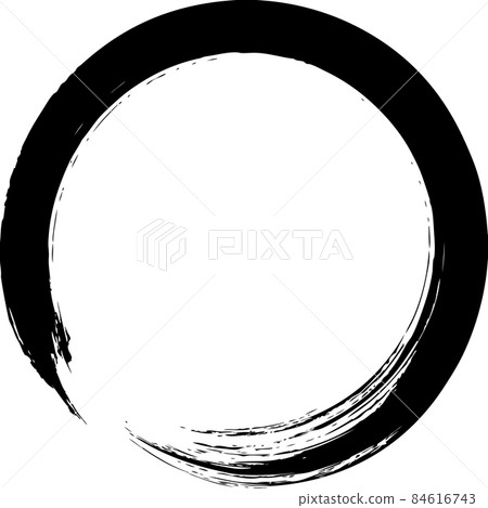 Circle drawn with a brush Circle drawn with a brush 84616743