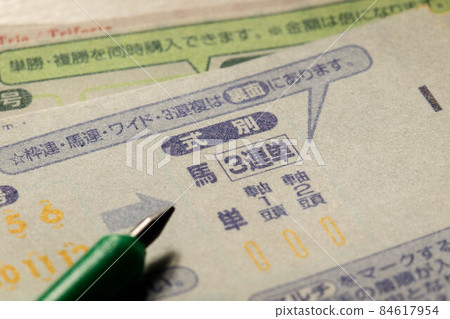 Horse racing voting card Horse racing voting card 84617954
