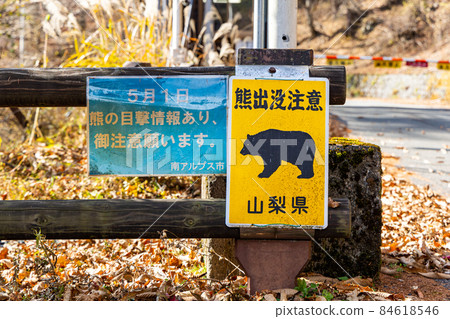 Yamanashi Prefecture Yashajintoge Bear Haunting Caution 84618546