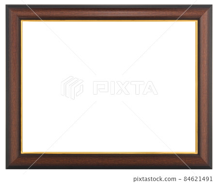 Classic Old Vintage Wooden mockup canvas frame 84621491