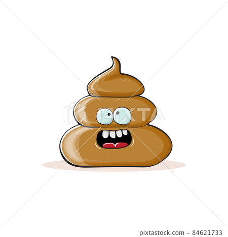 vector funny cartoon cool smiling poo icon isolated on white background. emoji funky poo character. A pile of poo sticker or label vector funny cartoon cool smiling poo icon isolated on white background. emoji funky poo character. A pile of poo sticker or label 84621733