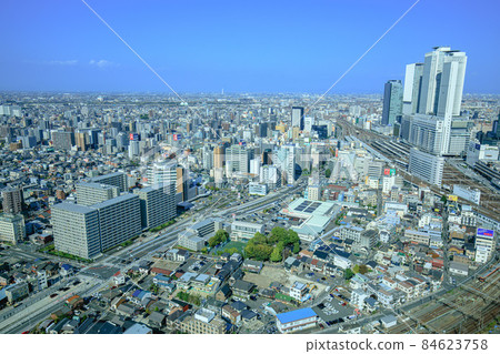 從名古屋市的環球門鳥瞰名古屋站 84623758
