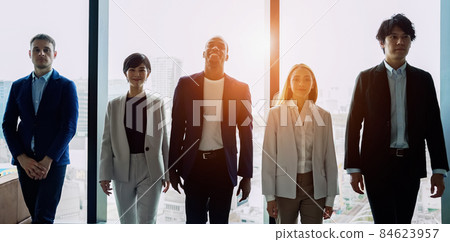 People walking in the office Global business 84623957