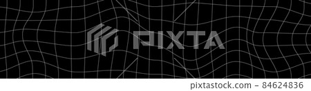 Abstract distorted grid. 84624836