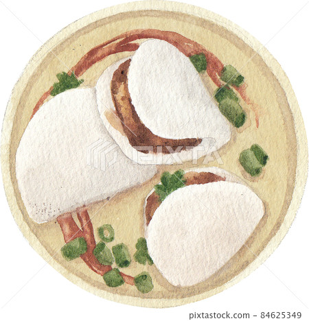 Hong Kong food and ingredients watercolor clipart png Hong Kong food and ingredients watercolor clipart png 84625349