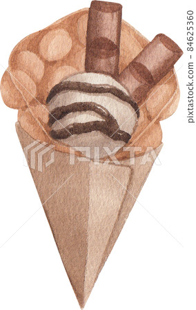 Hong Kong food and ingredients watercolor clipart png 84625360