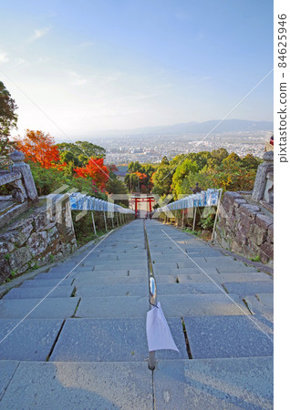 Sightseeing spots in Kurume City, Fukuoka Prefecture The scenery of the approach to Kora Taisha Shrine and the view of the city Sightseeing spots in Kurume City, Fukuoka Prefecture The scenery of the approach to Kora Taisha Shrine and the view of the city 84625946