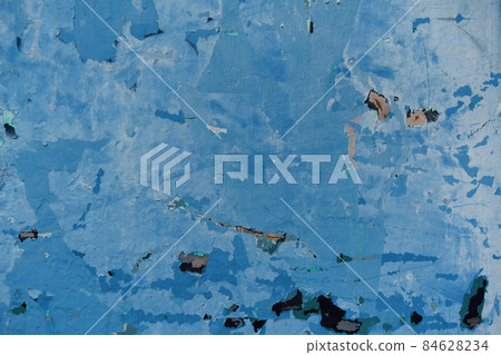 Loft-style plaster walls, gray, white, empty space used as wallpaper. Popular in home design or interior design. with copy spaces. 84628234