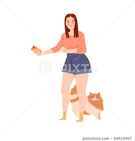 Girl using contactless mobile payment system for buying cartoon vector illustration Girl using contactless mobile payment system for buying cartoon vector illustration 84628907