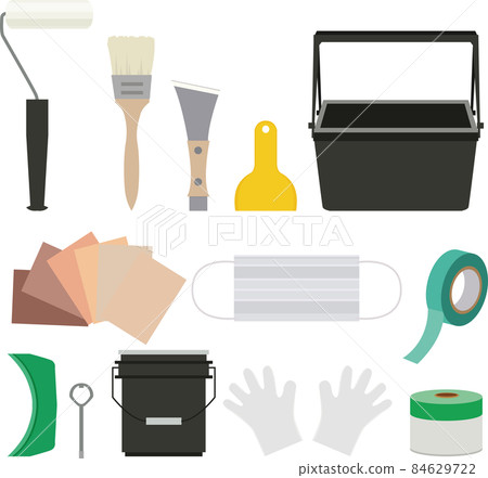 Tool set used for DIY / exterior wall painting work of houses 84629722