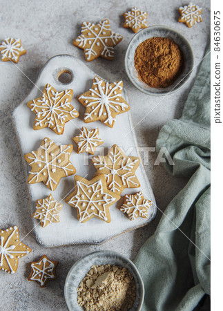 Homemade Christmas cookies 84630675