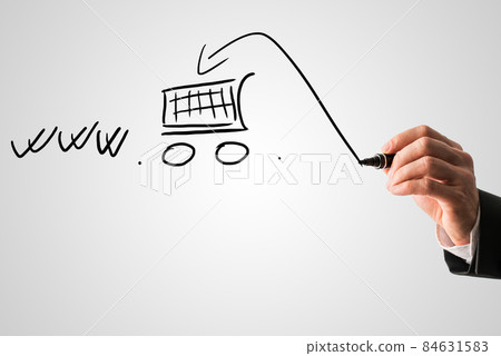 Online shopping and e-commerce concept 84631583