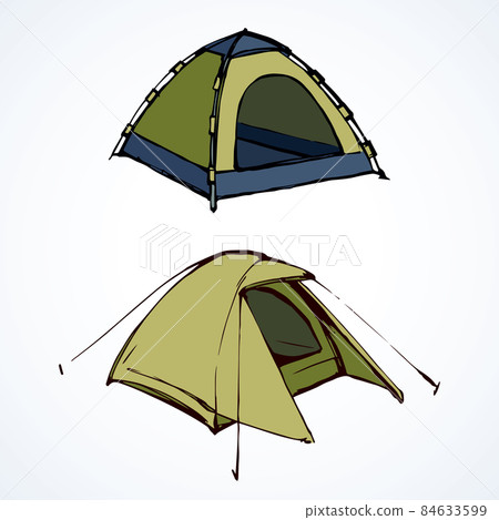 Tent. Vector drawing Tent. Vector drawing 84633599