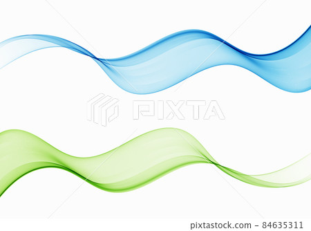 Soft bright colorful web borders layout set. Blue and green wave. Vector illustration Soft bright colorful web borders layout set. Blue and green wave. Vector illustration 84635311