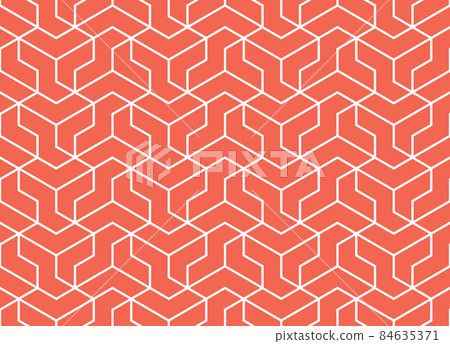 The geometric pattern with lines. Seamless vector background. White and pink texture. Graphic modern pattern. Simple lattice graphic design The geometric pattern with lines. Seamless vector background. White and pink texture. Graphic modern pattern. Simple lattice graphic design 84635371
