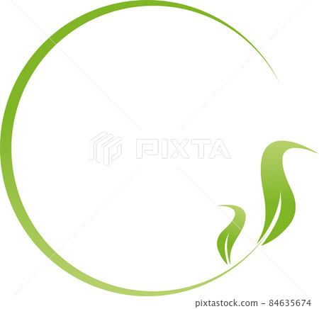 Circle, leaves, naturopath, gardener, wellness, logo  84635674
