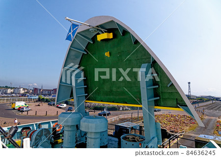 Caledonian MacBrayne ferry in Ardrossan - Scotland Caledonian MacBrayne ferry in Ardrossan - Scotland 84636245