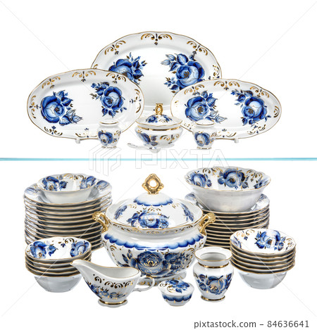 large set of dishes of plates, bowls, saucepan large set of dishes of plates, bowls, saucepan 84636641