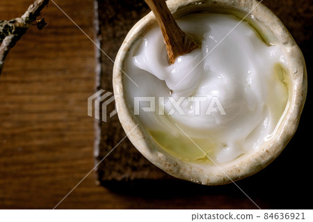 Ingredients for makes home made natural cosmetic 84636921