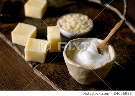 Ingredients for makes home made natural cosmetic Ingredients for makes home made natural cosmetic 84636928