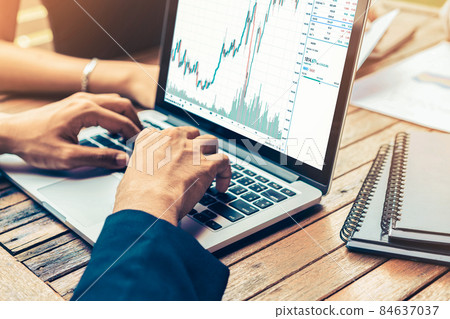 Stock market data chart analysis by ingenious computer software Stock market data chart analysis by ingenious computer software 84637037