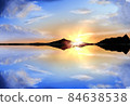 The surface of the lake is a mirror 84638538