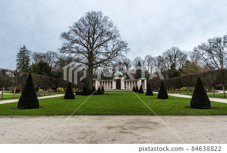 Laeken Laken, Brussels Capital Region / Belgium - 02 1 2018: Park and memorial of Queen Astrid Laeken Laken, Brussels Capital Region / Belgium - 02 1 2018: Park and memorial of Queen Astrid 84638822