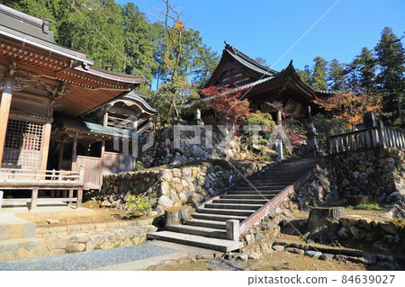 Walk around the autumn leaves at the temple ・ 18 (Tanigumi, Ibigawa-cho, Ibi-gun, Gifu Prefecture: Saigoku Kannon Pilgrimage Temple) Walk around the autumn leaves at the temple ・ 18 (Tanigumi, Ibigawa-cho, Ibi-gun, Gifu Prefecture: Saigoku Kannon Pilgrimage Temple) 84639027
