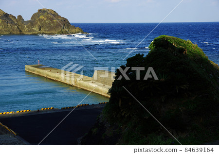Port scenery of Yuyoshi village in Naze, Amami city Port scenery of Yuyoshi village in Naze, Amami city 84639164