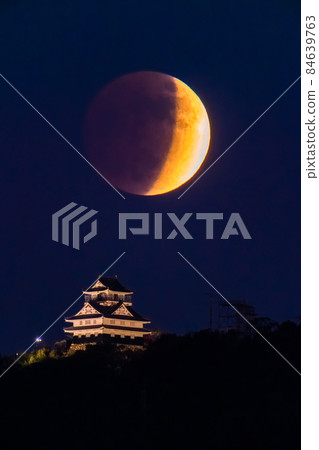 《岐阜縣》岐阜城與月食・2021年11月19日 84639763