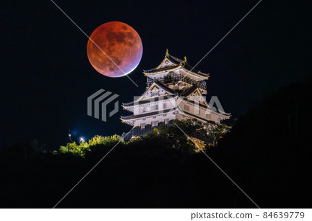 《Gifu Prefecture》 Gifu Castle and Lunar Eclipse ・ November 19, 2021 《Gifu Prefecture》 Gifu Castle and Lunar Eclipse ・ November 19, 2021 84639779