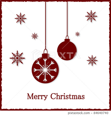 Christmas greeting card in flat style. - Stock Illustration [84640740 ...
