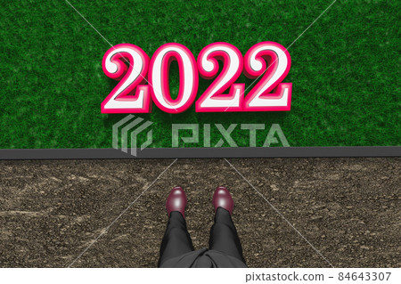 開始為2022新年的商人 84643307