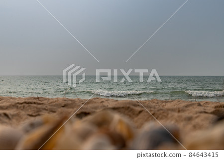 Sand on the beach and copy space. Sand on the beach and copy space. 84643415