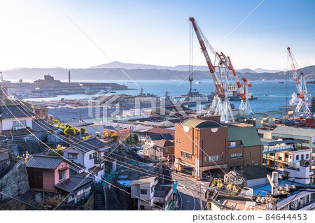 《Hiroshima Prefecture》 Kure City, Shipyard Cityscape 84644453