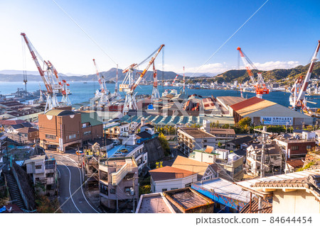《Hiroshima Prefecture》 Kure City, Shipyard Cityscape 84644454