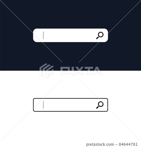 A search bar with an icon, with a blinking... - Stock Illustration ...