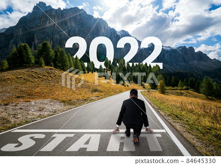 The 2022 New Year journey and future vision concept The 2022 New Year journey and future vision concept 84645330