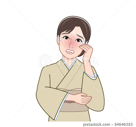 一個穿著和服的女人 一個穿著和服的女人 84646383