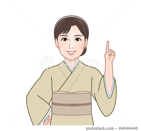 一個穿著和服的女人 84646440