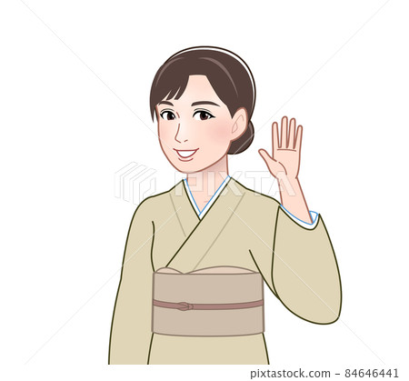 一個穿著和服的女人 84646441