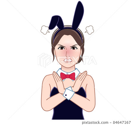 A woman dressed as a bunny girl A woman dressed as a bunny girl 84647167
